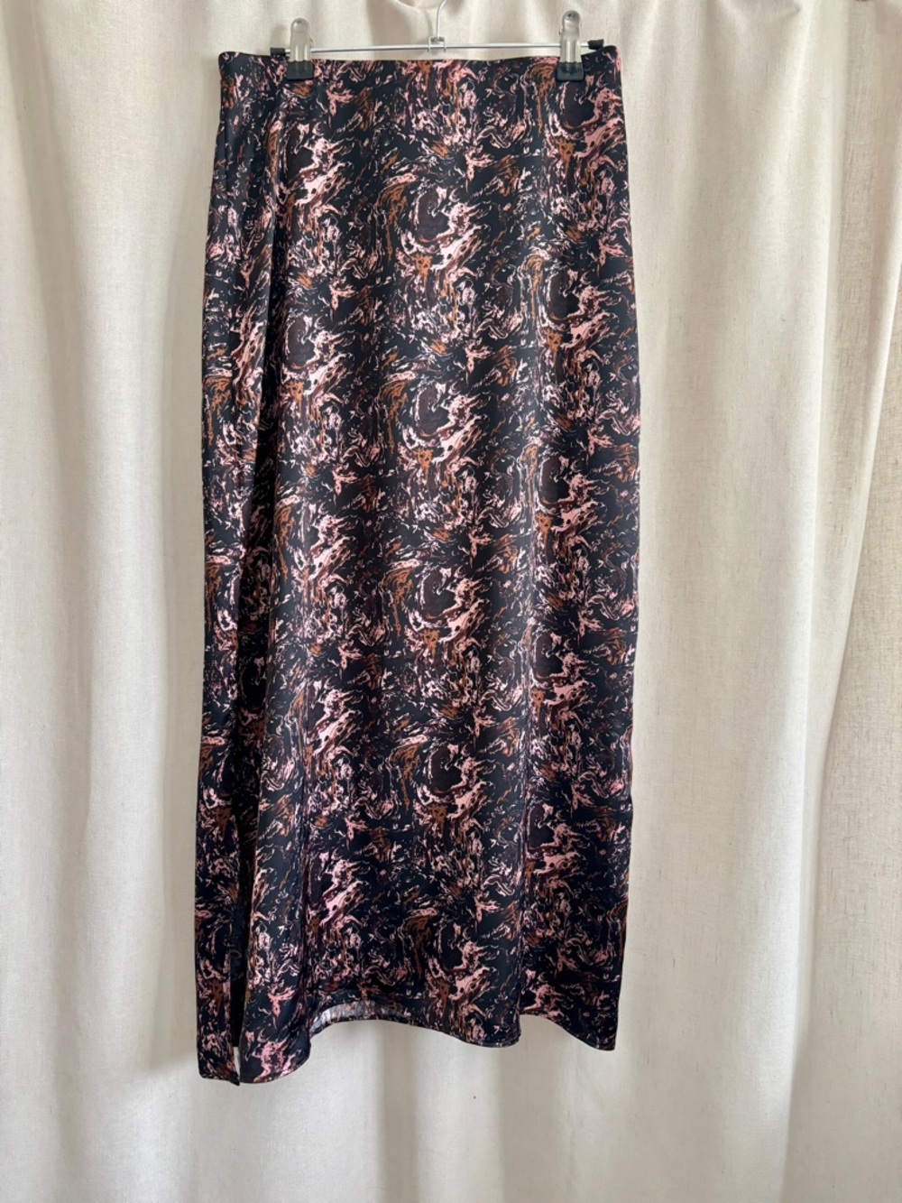 Halogen Marbled Slip Midi Skirt | Size S